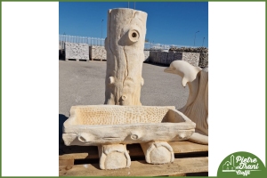 Fontana da Giardino a forma di Tronco